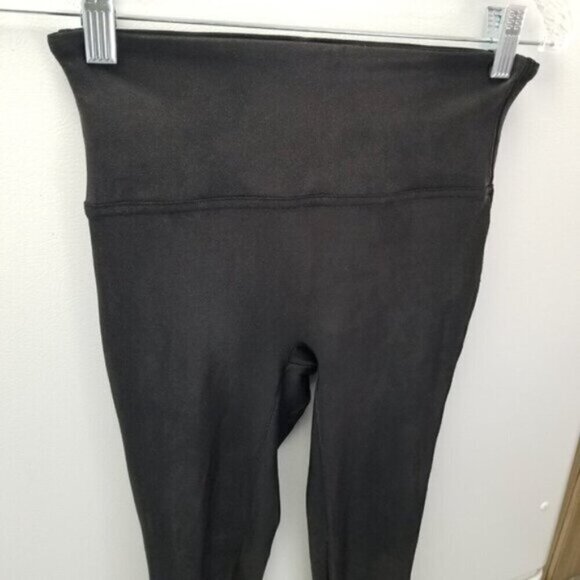 Spanx Faux Leather Black Leggings S - Picture 10 of 12